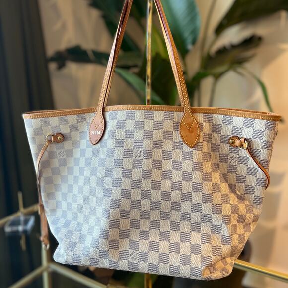 LOUIS VUITTON Damier Azur Neverfull MM - Picture 2 of 16